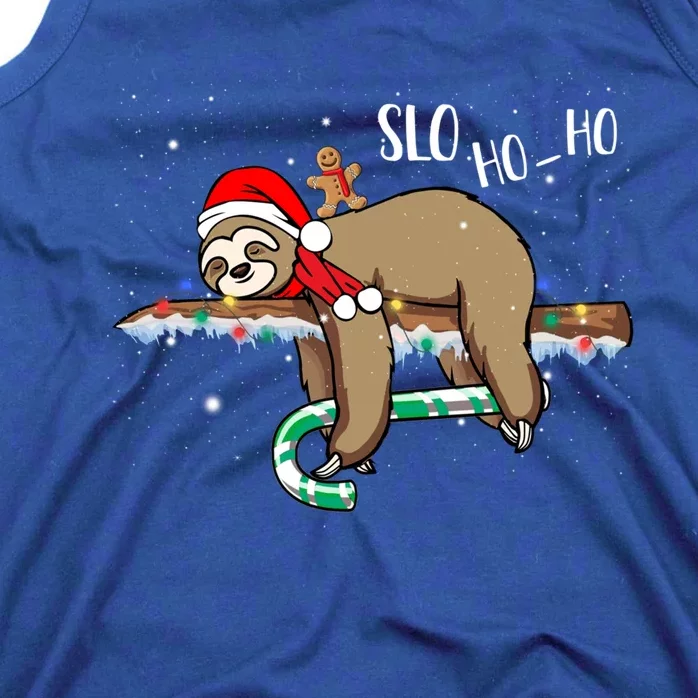 Sloth Christmas Gift Merry Slothmas Slo Ho Ho Cool Gift Tank Top