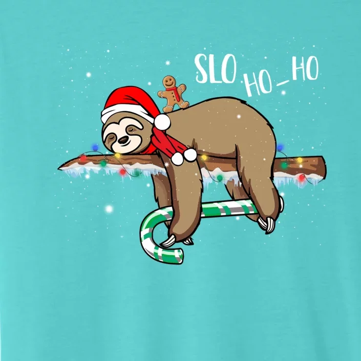 Sloth Christmas Gift Merry Slothmas Slo Ho Ho Cool Gift ChromaSoft Performance T-Shirt