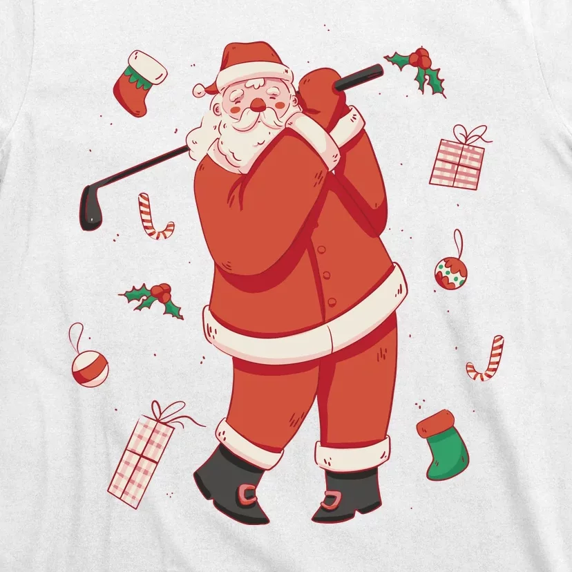 Santa Claus Golf Lover Holiday T-Shirt