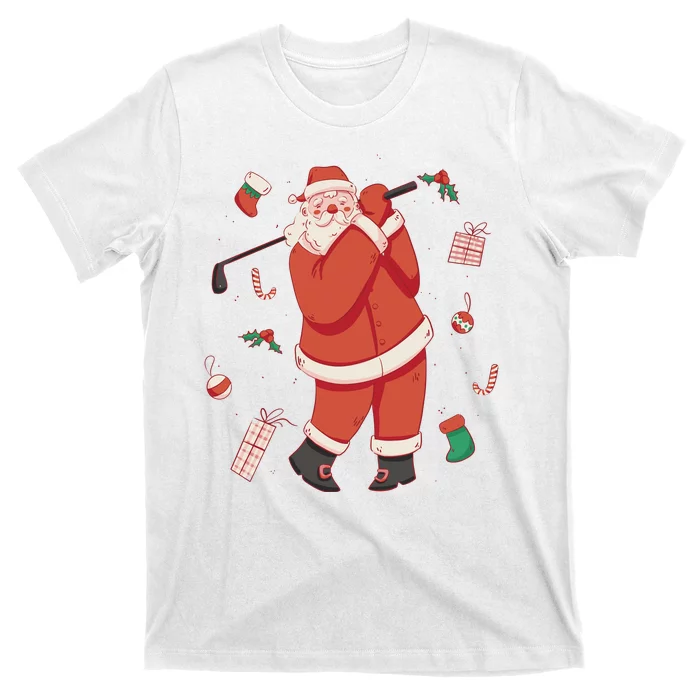 Santa Claus Golf Lover Holiday T-Shirt