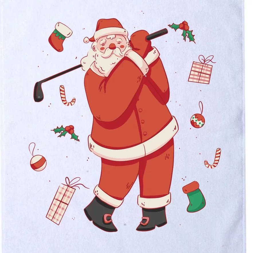 Santa Claus Golf Lover Holiday Platinum Collection Golf Towel