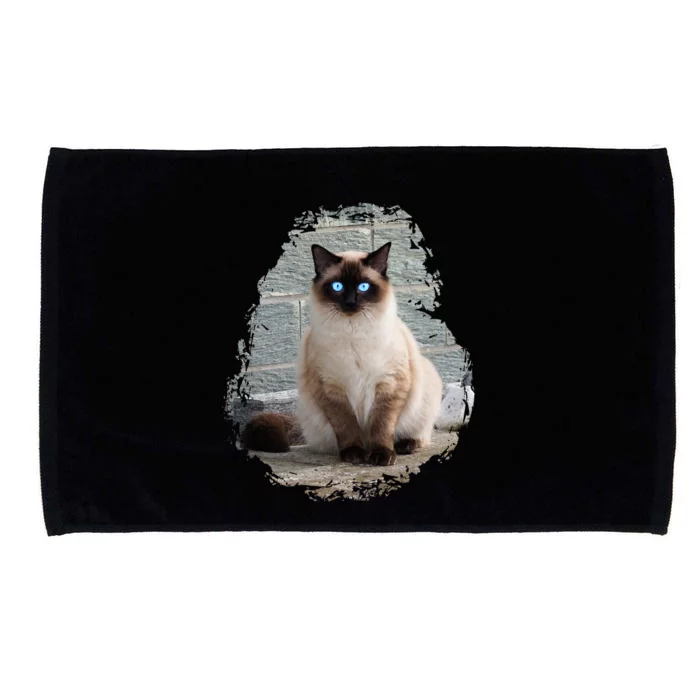 Siamese Cat Gift Microfiber Hand Towel