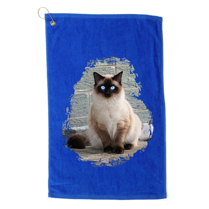 Siamese Cat Gift Platinum Collection Golf Towel