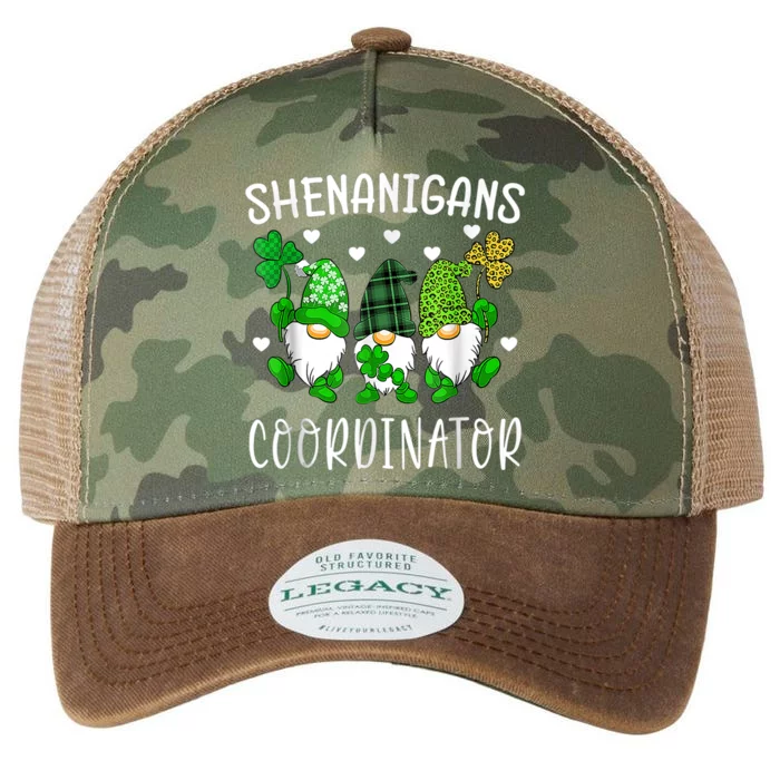 Shenanigans Coordinator Gnome St Patricks Day Teacher Gift Legacy Tie Dye Trucker Hat