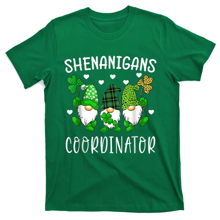 Shenanigans Coordinator Gnome St Patricks Day Teacher Gift T-Shirt