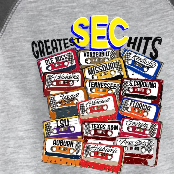 Sec Conference Greatest Hits College Football Game Day Cassette Tape Toddler Fine Jersey T-Shirt