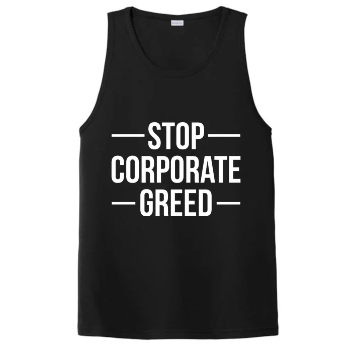 Stop Corporate Greed Heath Workers Strike Performance Tank