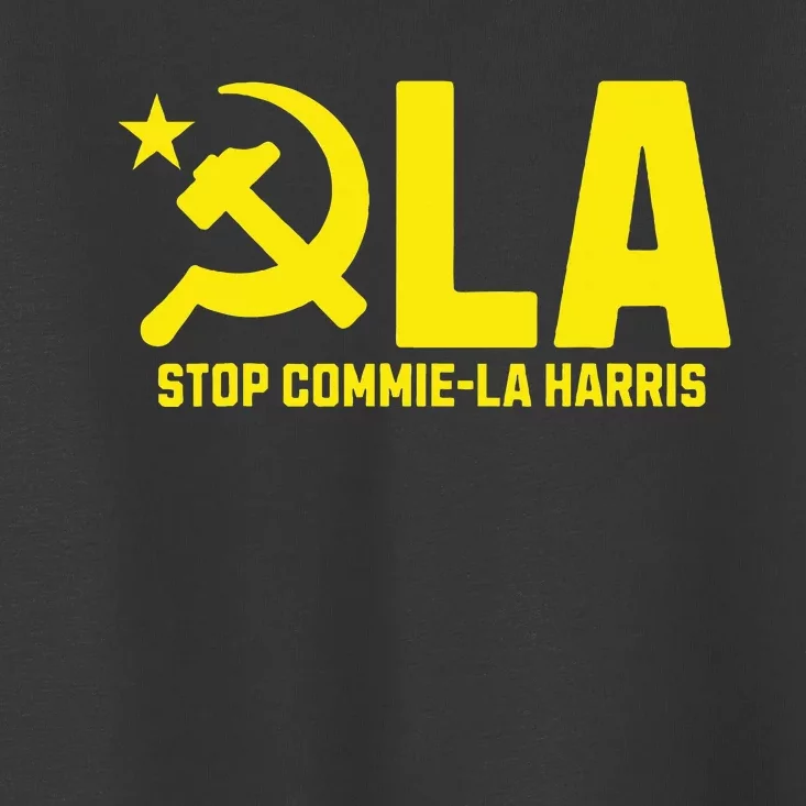 Stop Commiela Harris Kamala Communism Trump Supporter 2024 Toddler T-Shirt