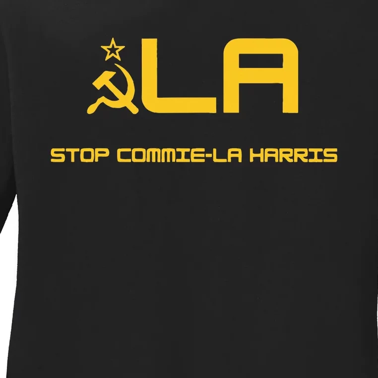 Stop Commiela Harris Stop Kamala Ladies Long Sleeve Shirt