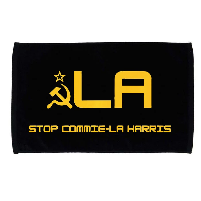 Stop Commiela Harris Stop Kamala Trump 2024 Microfiber Hand Towel