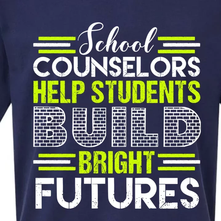 School Counselors Help Students Build Bright Futures Sueded Cloud Jersey T-Shirt