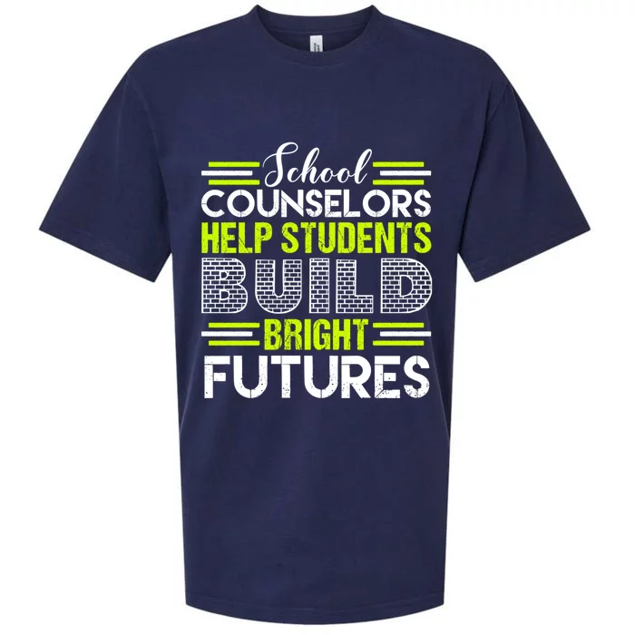 School Counselors Help Students Build Bright Futures Sueded Cloud Jersey T-Shirt