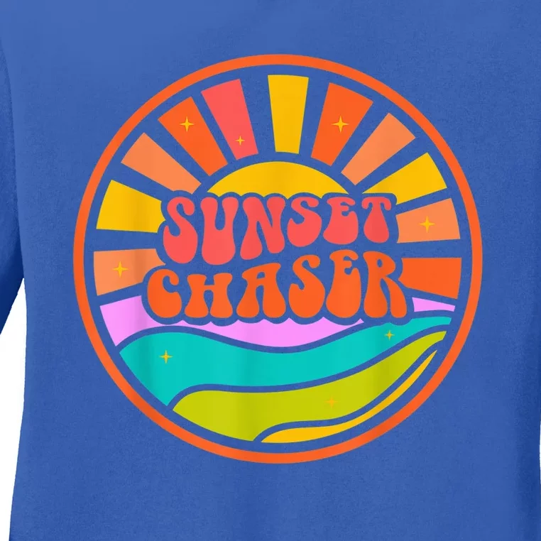 Sunset Chaser (Happy Summer Collection) Ladies Long Sleeve Shirt