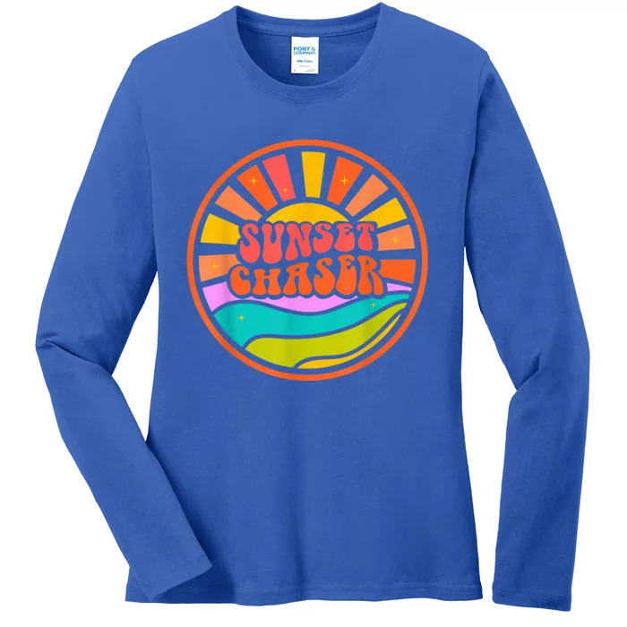 Sunset Chaser (Happy Summer Collection) Ladies Long Sleeve Shirt