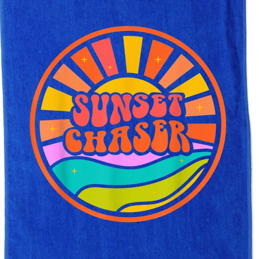 Sunset Chaser (Happy Summer Collection) Platinum Collection Golf Towel