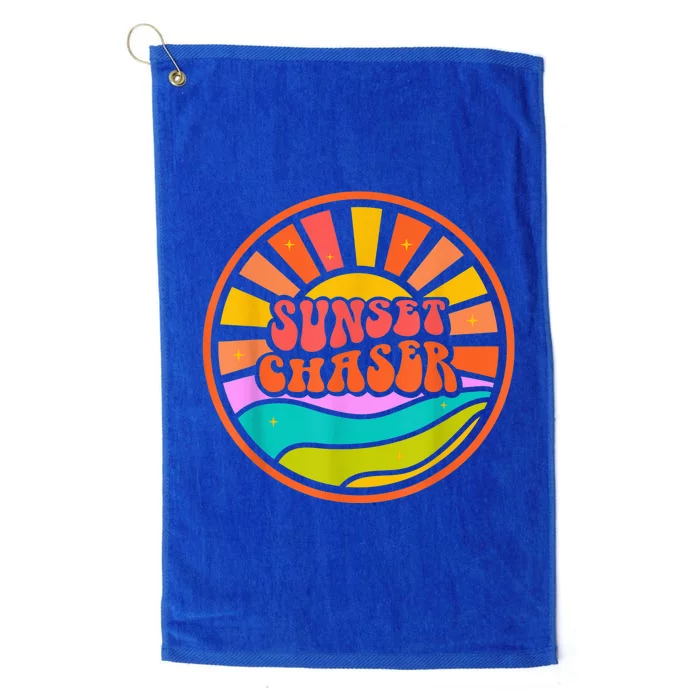 Sunset Chaser (Happy Summer Collection) Platinum Collection Golf Towel