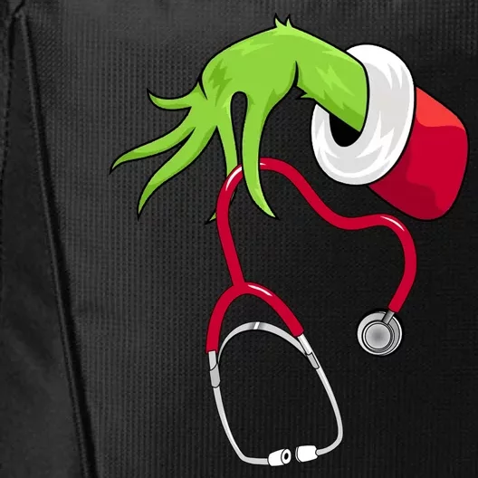 Stethoscope Christmas Holiday City Backpack