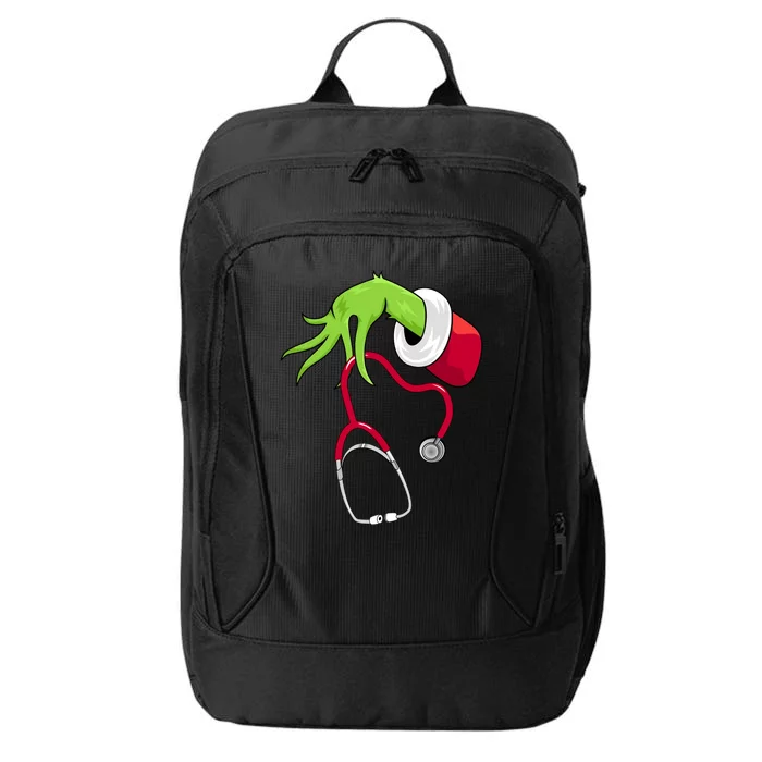 Stethoscope Christmas Holiday City Backpack