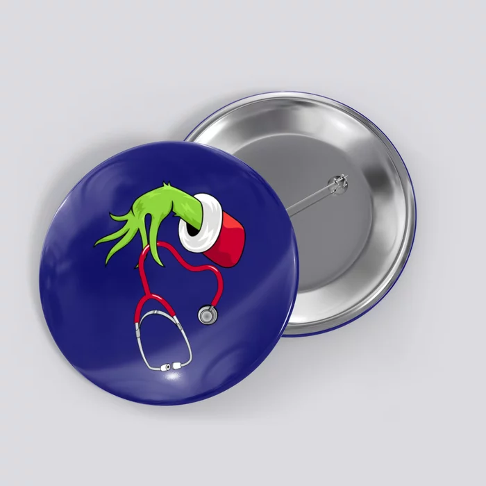 Stethoscope Christmas Holiday Button