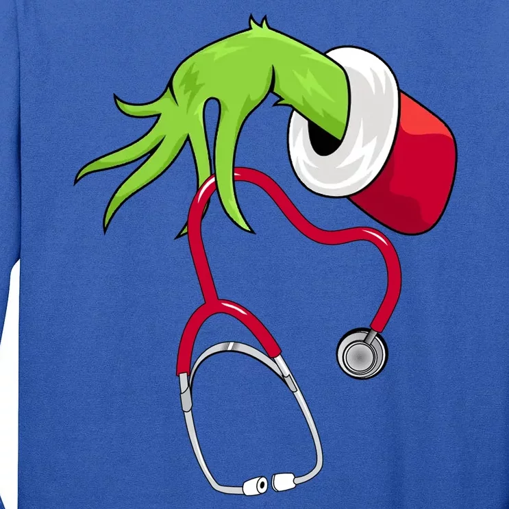 Stethoscope Christmas Holiday Tall Long Sleeve T-Shirt