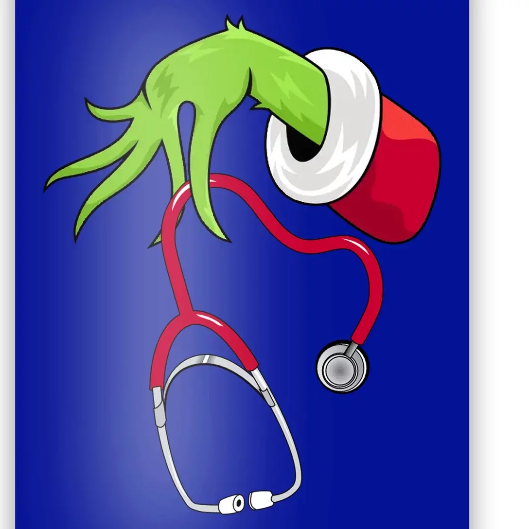 Stethoscope Christmas Holiday Poster