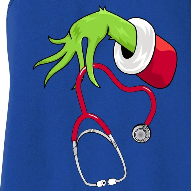 Stethoscope Christmas Holiday Women's Racerback Tank