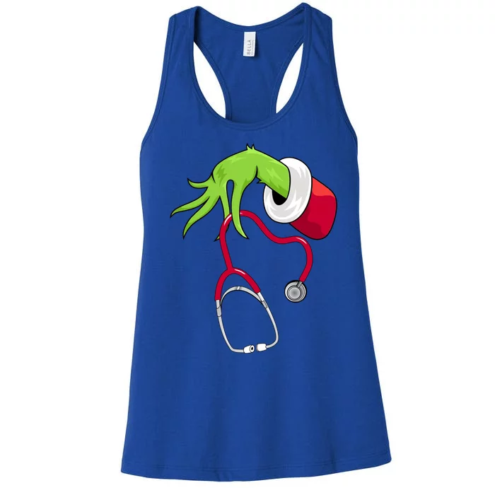 Stethoscope Christmas Holiday Women's Racerback Tank