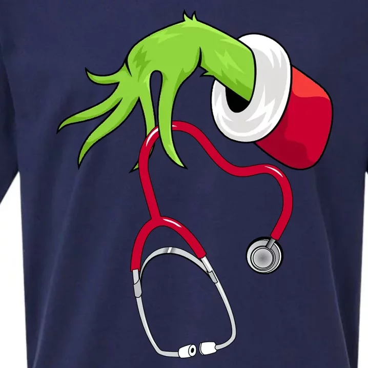 Stethoscope Christmas Holiday Sueded Cloud Jersey T-Shirt