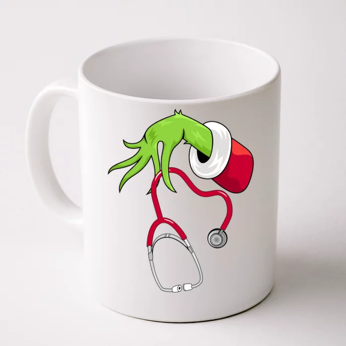 Stethoscope Christmas Holiday Front & Back Coffee Mug