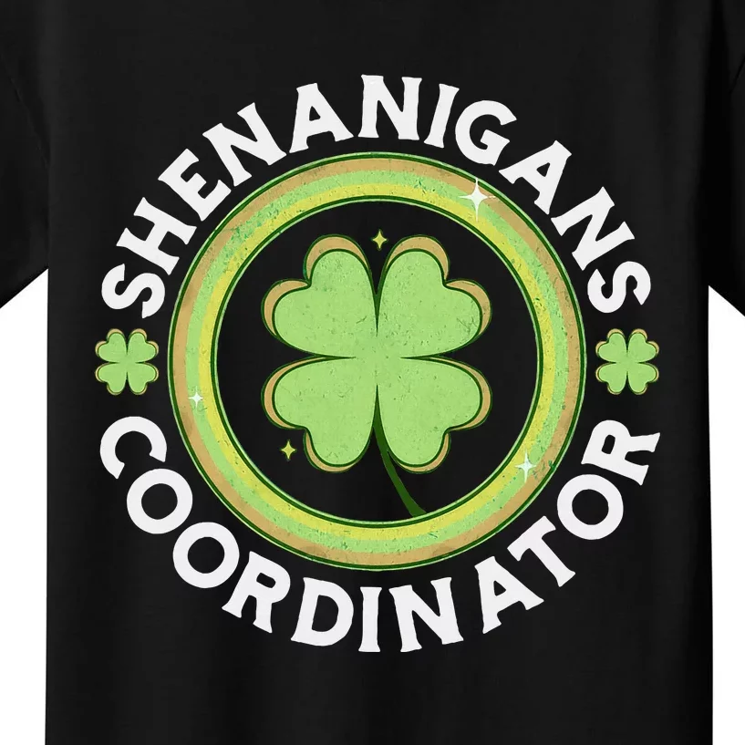 Shenanigans Coordinator Happy St Patricks Day Kids T-Shirt