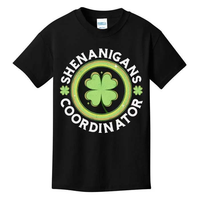 Shenanigans Coordinator Happy St Patricks Day Kids T-Shirt