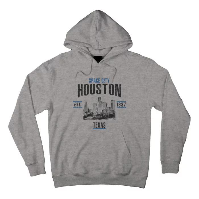 Space City Houston Est 1837 Texas Tall Hoodie