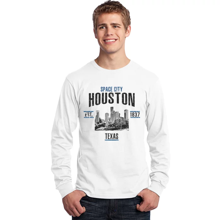 Space City Houston Est 1837 Texas Long Sleeve Shirt