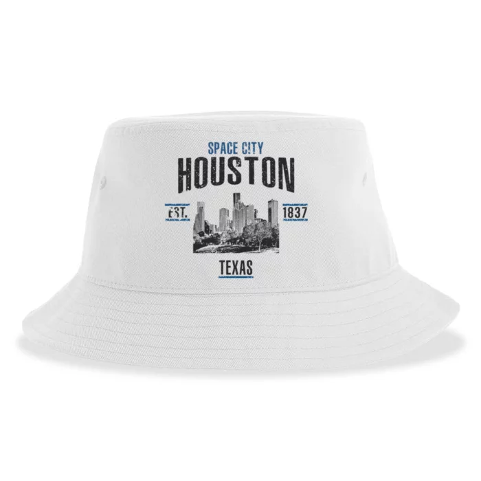 Space City Houston Est 1837 Texas Sustainable Bucket Hat