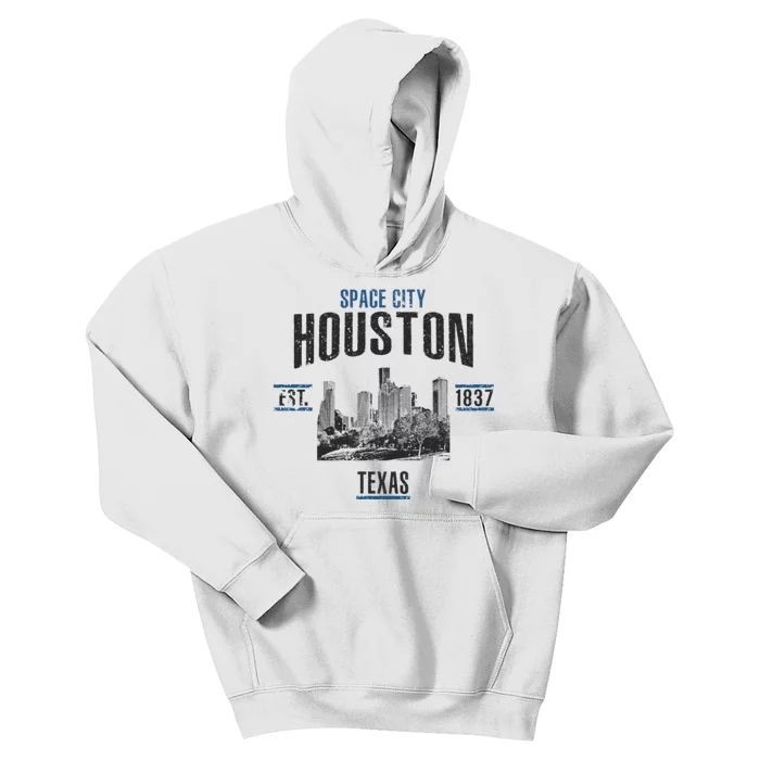 Space City Houston Est 1837 Texas Kids Hoodie