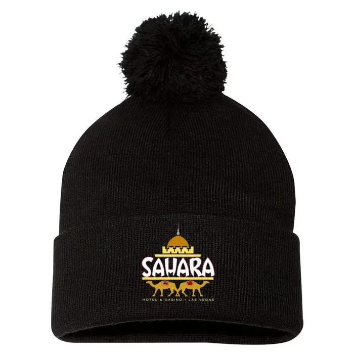 Sahara Casino Hotel Las Vegas Vintage Pom Pom 12in Knit Beanie