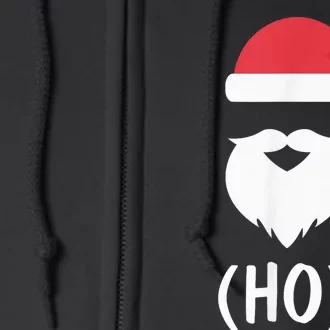 Santa Clause Ho Cubed | Funny Christmas Full Zip Hoodie