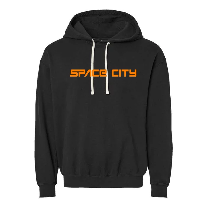 Space City Houston Garment-Dyed Fleece Hoodie