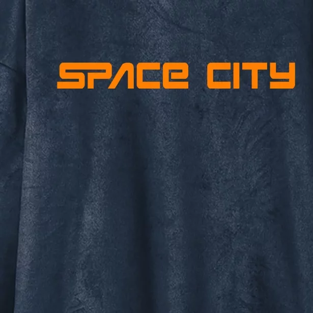 Space City Houston Hooded Wearable Blanket