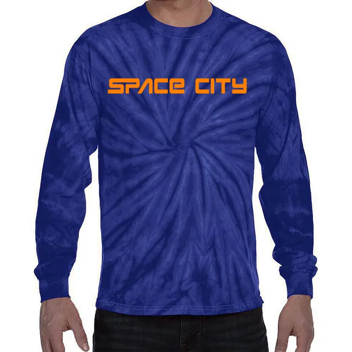 Space City Houston Tie-Dye Long Sleeve Shirt