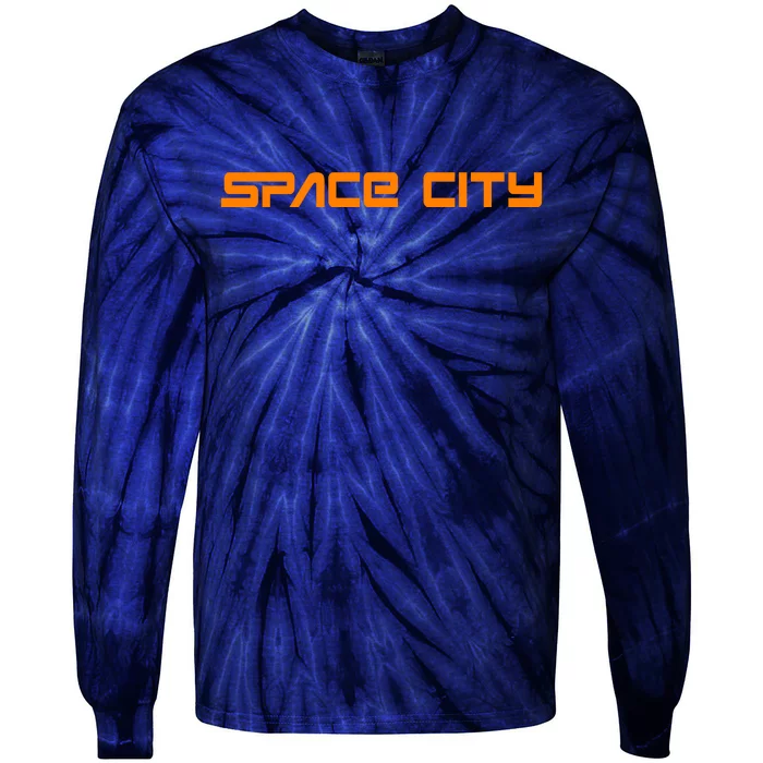 Space City Houston Tie-Dye Long Sleeve Shirt