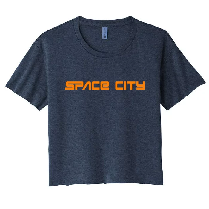 Space City Houston Women's Crop Top Tee