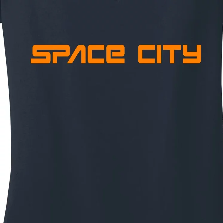 Space City Houston Women's V-Neck T-Shirt