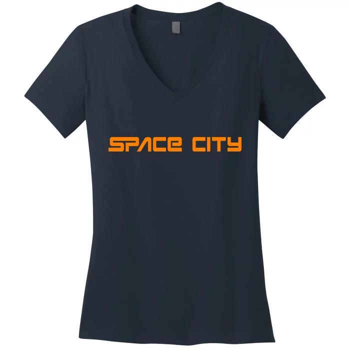 Space City Houston Women's V-Neck T-Shirt