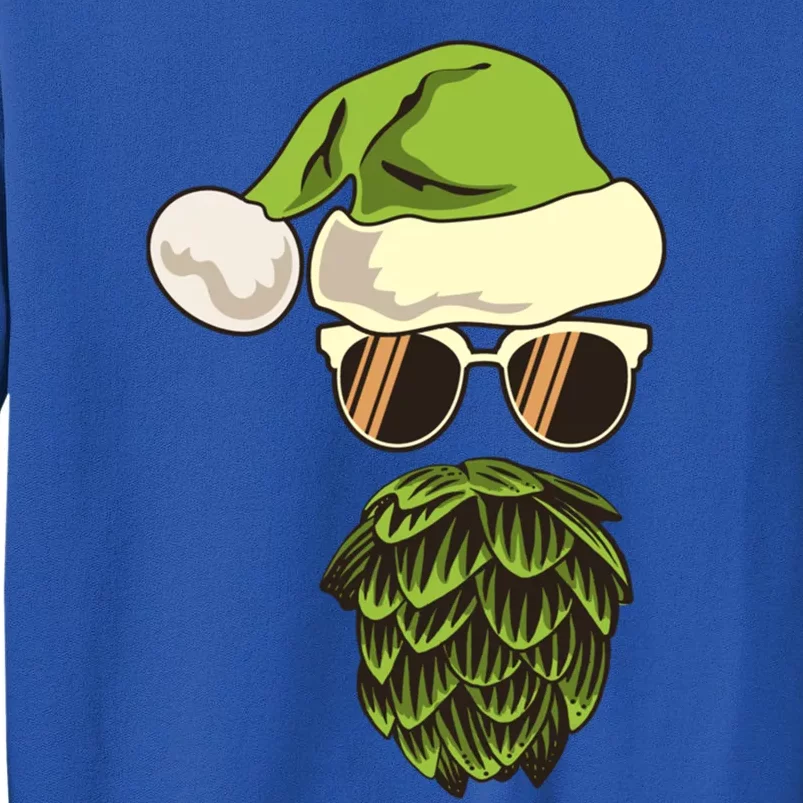 Santa Claus Hat Hop Beard Beer Lover Ugly Christmas Gift Sweatshirt