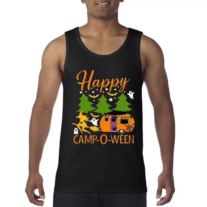 Spooky CampOWeen Halloween Camping Adventure Tank Top