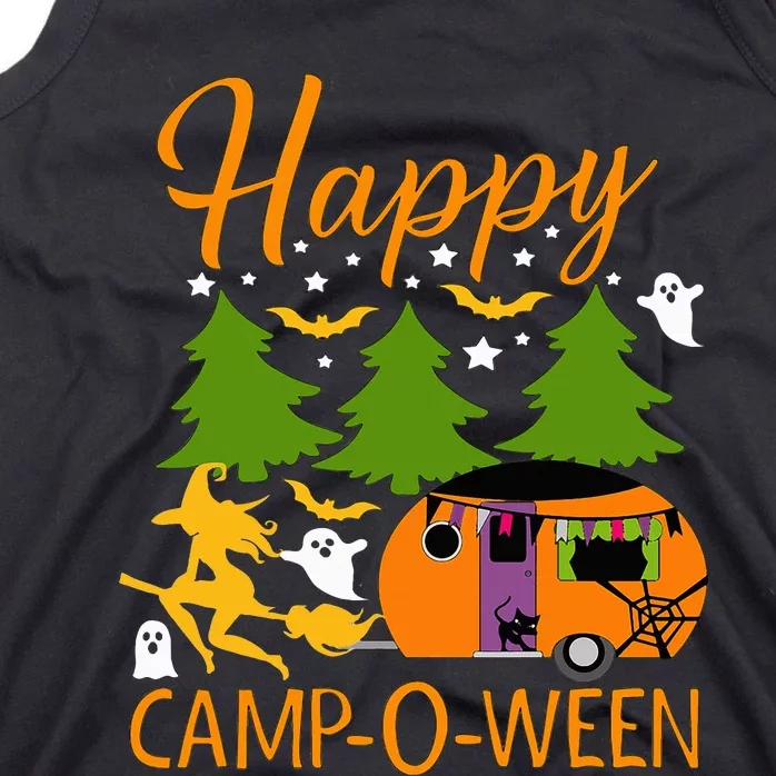 Spooky CampOWeen Halloween Camping Adventure Tank Top