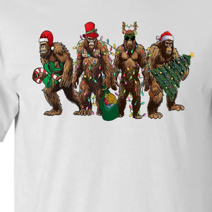 Sasquatch Christmas Holiday Season Xmas Tall T-Shirt