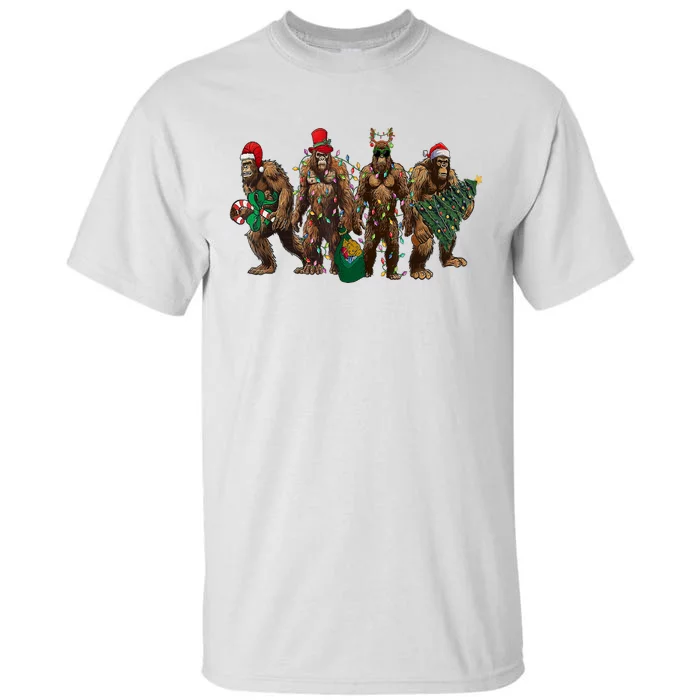 Sasquatch Christmas Holiday Season Xmas Tall T-Shirt