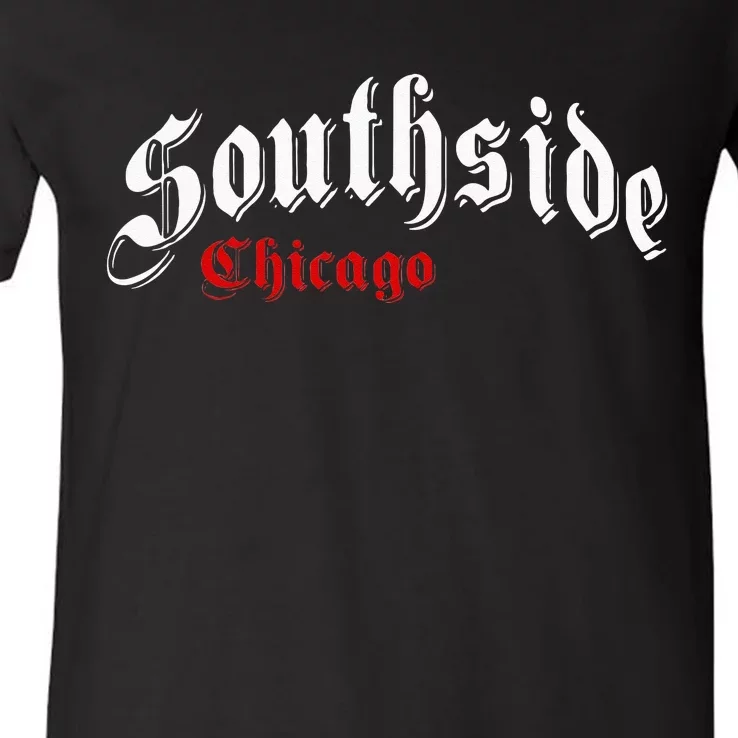 Southside Chicago Hometown Pride Classic Design V-Neck T-Shirt